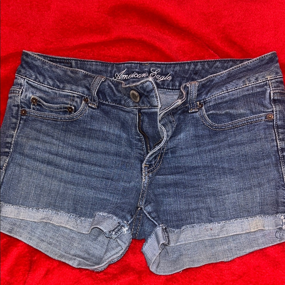 American Eagle Outfitters Dark Blue Jean Shorts